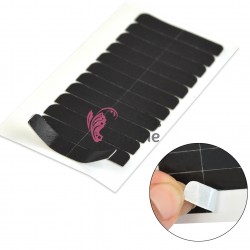 Banda fasii pentru peruci sau extensii de par dublu adeziva Strong Tape On FBD05,  set 12 bucati   